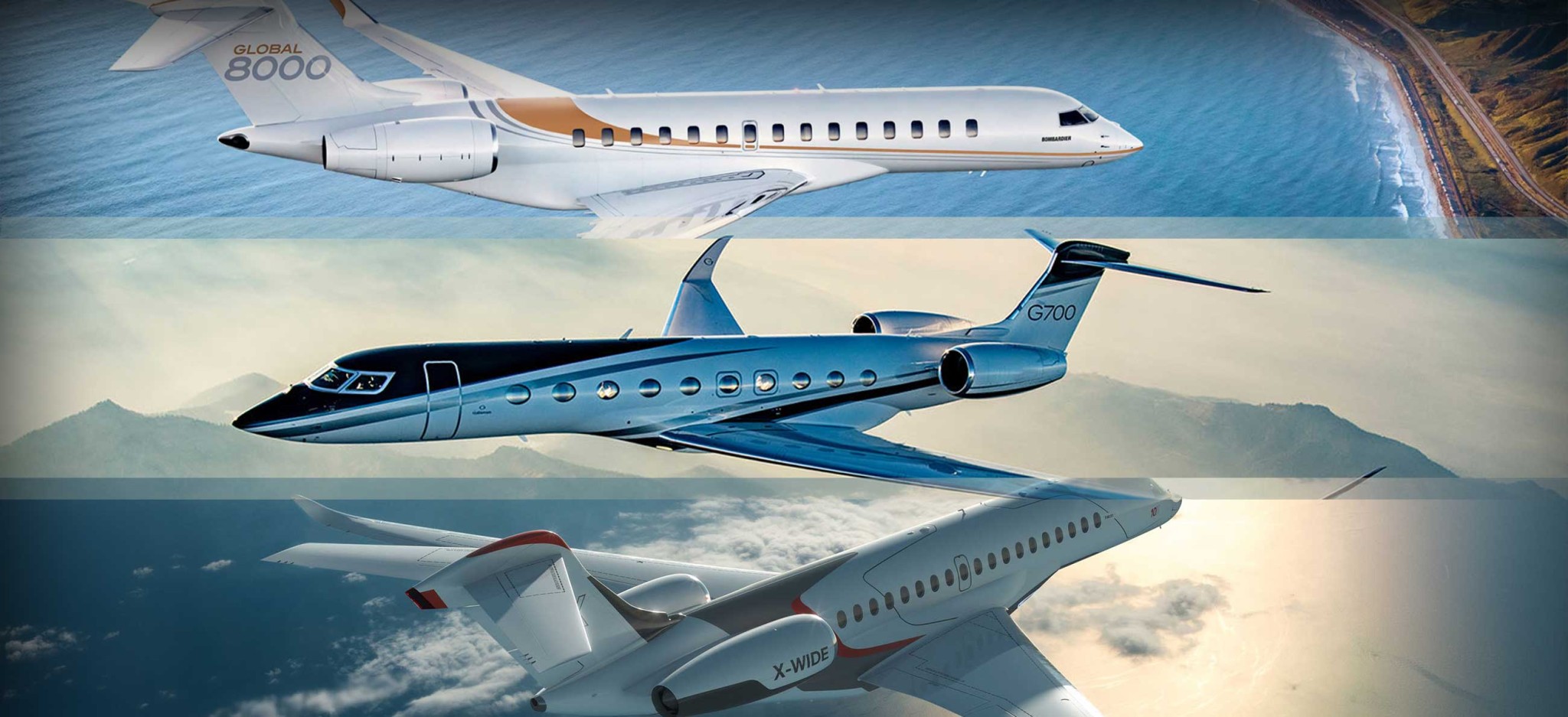 Sky Titans: Comparing the Global 8000, Gulfstream G700, and Falcon 10X